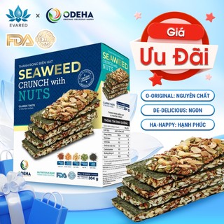  Thanh rong biển hạt dinh dưỡng ODEHA vị truyền thống xuất khẩu Mỹ hộp 304gr 16 gói-Eva Red Store 