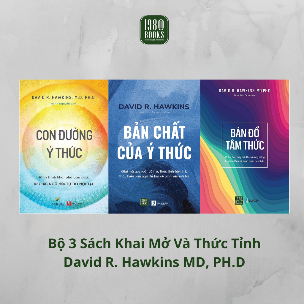 Combo 3 Sách - Con Đường Ý Thức + Bản Chất Của Ý Thức + Bản Đồ Tâm Thức - David R. Hawkins (1980 Boo