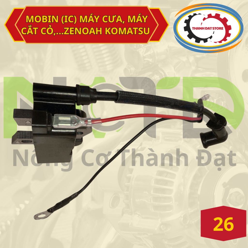 MOBIN ( IC ) Máy Cưa Xích . Máy Cắt Cỏ ZENOAH KOMATSU 26