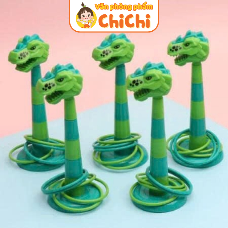 Combo 5 Ném Vòng Hình Khủng Long Size Mini vui nhộn, rèn sự khéo léo. Bộ Ném Vòng Hình Khủng Long Si