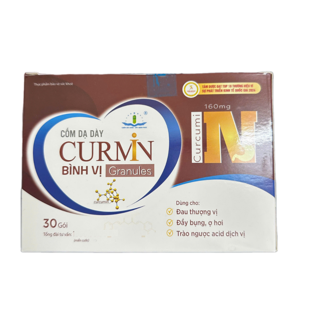 [ Hàng Công Ty ] Cốm dạ dày CURMIN BÌNH VỊ (H/30 gói)- Cắt cơn đau dạ dày