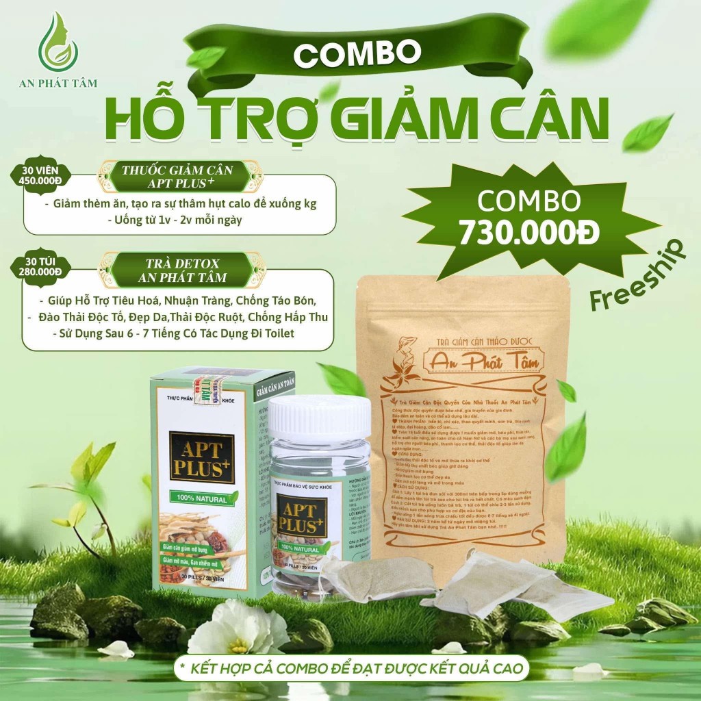 Viên uống Thảo Mộc APT Plus+ Hộp 30 viên Hỗ trợ cải thiện vóc dáng