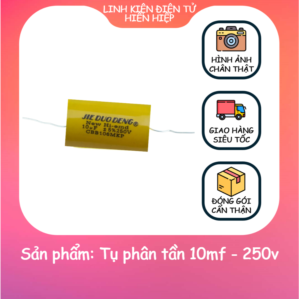 Tụ phân tần 10mf - 250v giá 1c