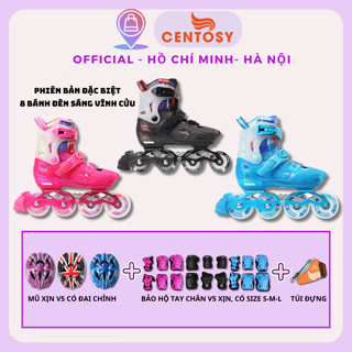  Giày Trượt Patin  Centosy  Flying Eagle L8 - Bánh Full Phát Sáng Tăng Chỉnh 3 Size Cho Bé 