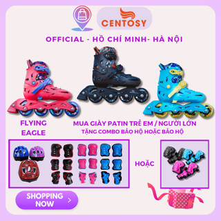   Tặng đầy đủ bảo hộ  Giày trượt patin trẻ em Centosy Flying Eagle NT2 cao cấp chuẩn hàng chính hãng bánh xe cao su đặc 