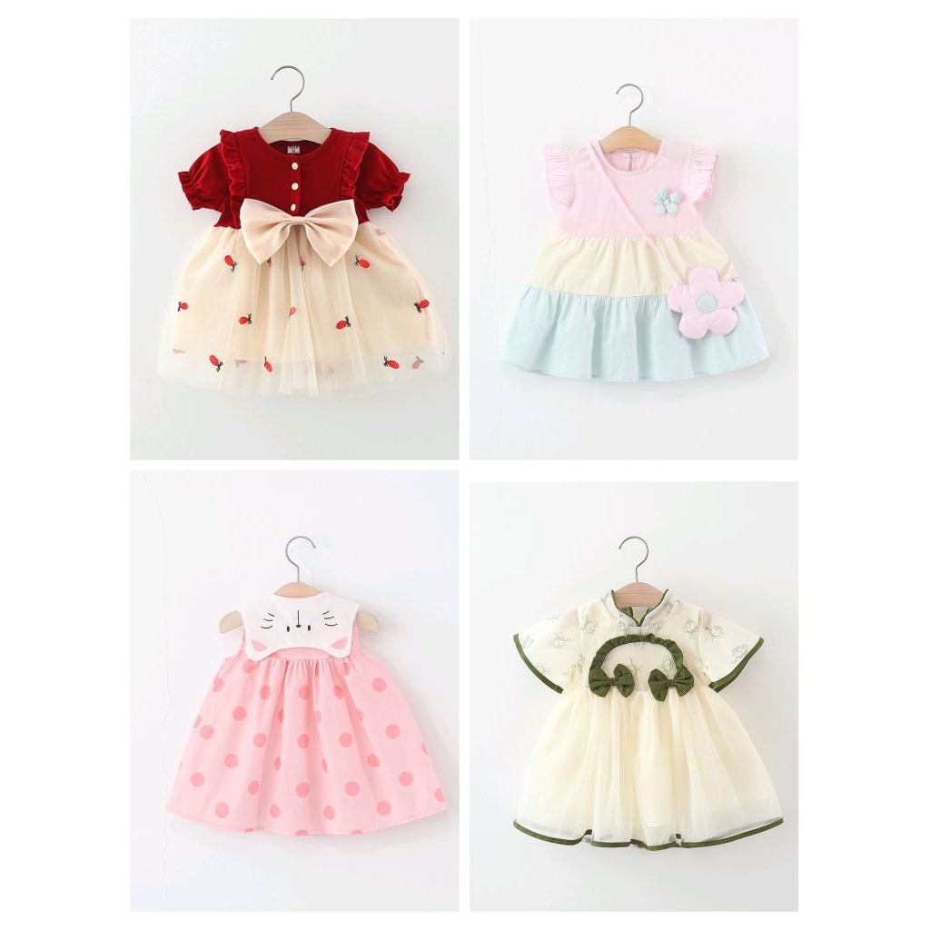 (20 mẫu mới 2025) Váy thôi nôi cho bé gái, đầm xinh đi tiệc, đầm sinh nhật cho bé, váy bé gái 1 tuổi