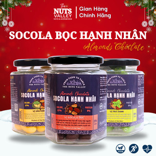  Socola Bọc Hạnh Nhân – Socola 4 vị nguyên chất Noel Giáng sinh – Almond Chocolate Bites The Nuts Valley – KL Cả Bì 