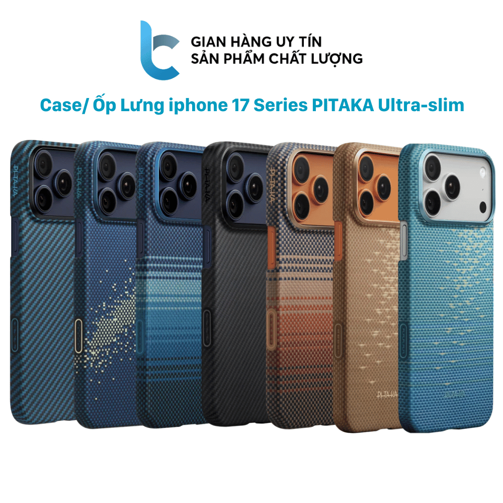 Case/ Ốp Lưng iphone 17 Series Siêu Mỏng PITAKA Ultra-slim - Hàng Chính Hãng