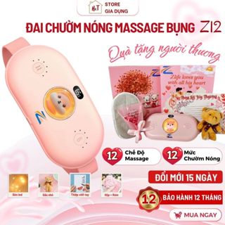  Đai Chườm Nóng Massage 12 Cấp Độ Giảm Đau Bụng Kinh Nhức Lưng - Quà Tặng Phụ Nữ Quà Sinh Nhật Valentine 