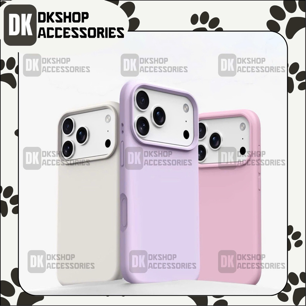 Ốp Lưng i.P 17 Silicone Lót Nhung Mềm Mịn DKshop – Sang Trọng, Chống Sốc, Bảo Vệ Camera