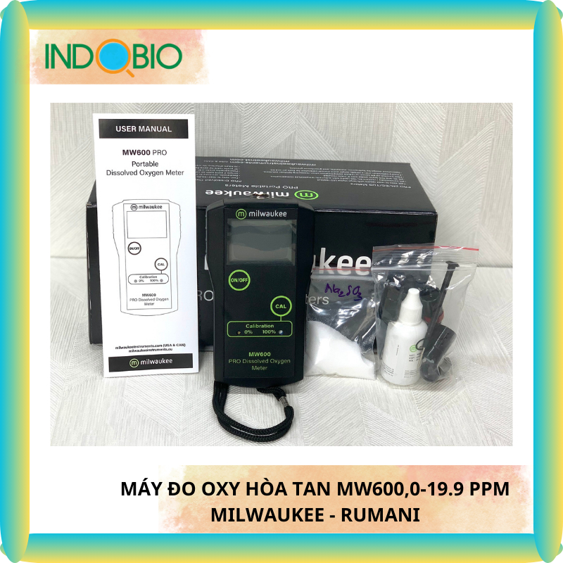 [HÀNG CHÍNH HÃNG] MÁY ĐO OXY HÒA TAN MW600, 0-19.9 PPM MILWAUKEE
