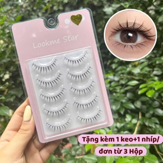   99k  3 Hộp  Lông mi giả gân trong cao cấp Lookme star ,chuyên makeup cô dâu Artist   Tặng 1 keo cho đơn từ 4 Hộp  