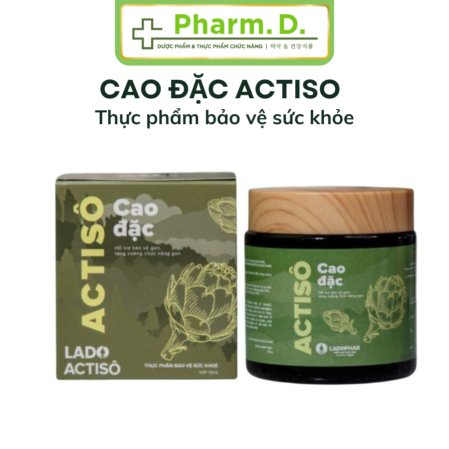 [CHÍNH HÃNG]  Cao Đặc Actiso Đà Lạt Ladophar bảo vệ gan và thanh lọc cơ thể (Lọ 120g) - Ladophar