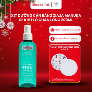  Xịt Dưỡng Cân Bằng Se Khít Lỗ Chân Lông Giảm Mụn Ziaja Manuka Tree Purifying Astringent Face Toner 200ml 