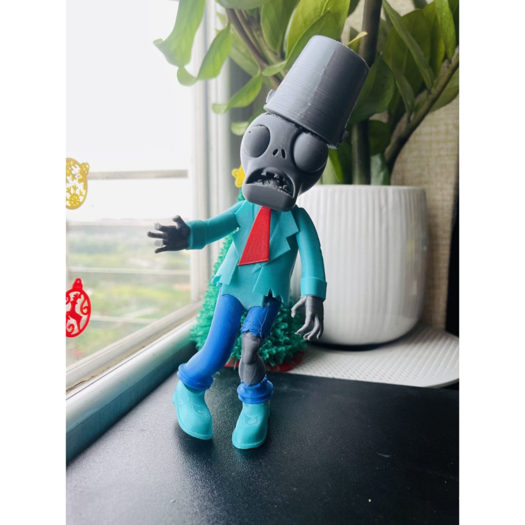 mÔ HÌNH 3D robot Bender Bending Rodríguez,zombie Plants vs. Zombies, decor,trang trí siêu nét