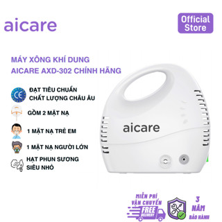Máy Xông Khí Dung AICARE AXD-302 Chính Hãng| Điều Trị Các Bệnh Về Đường Hô Hấp Hiệu Quả