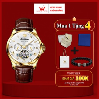  ĐỒNG HỒ NAM JSDUN AUTOMATIC LỘ CƠ CHÍNH HÃNG  DÂY DA THOÁNG KHÍ CHỐNG NƯỚC ,PHONG CÁCH DOANH NHÂN 