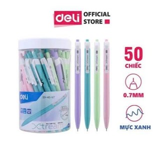  Bút bi Deli Xtream mực xanh 0.7mm viết siêu mượt EQ03336 