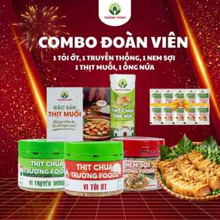  Combo 5 Đặc Sản Trường Foods  1 Ống Nứa Truyền Thống 1 Thịt Chua Tỏi Ớt 1 Truyền Thống 1 Nem Sợi 1 Thịt Muối  