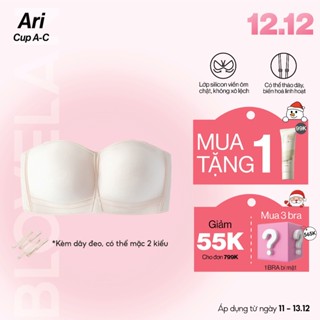  Áo Lót Quây Ari  có dây tháo rời  ôm trọn vòng 1 chống trượt gom ngực chống lộ áo và mềm mại - BLOVELAN 