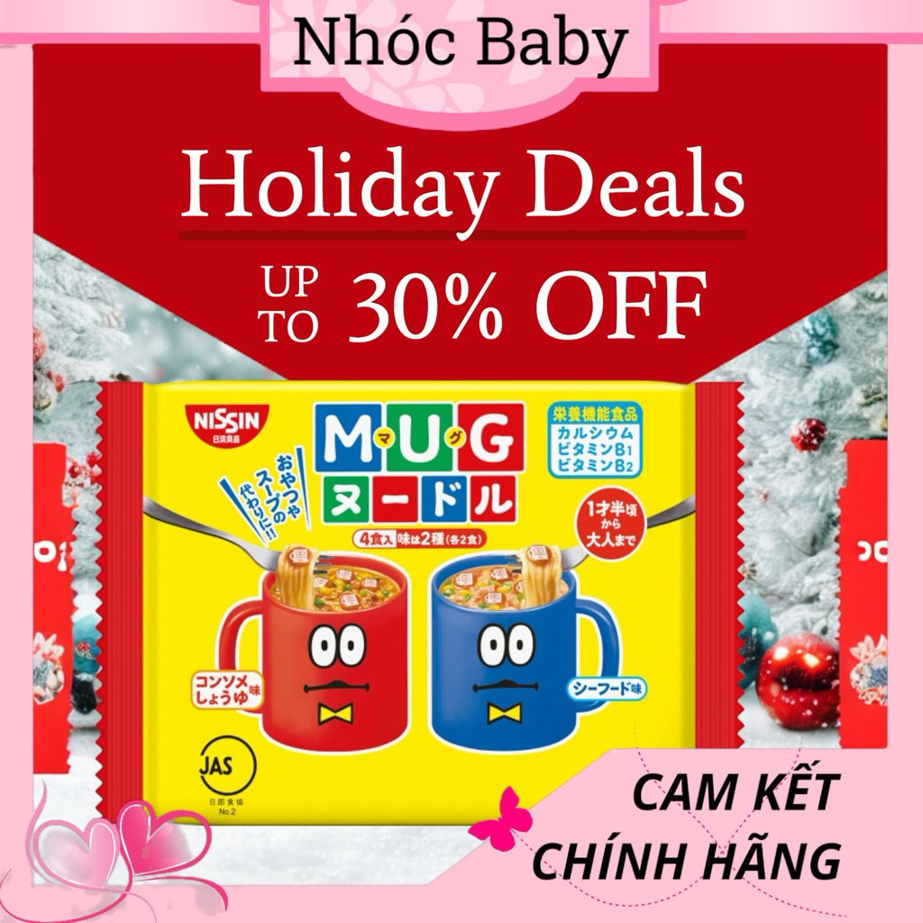 Mì ăn liền Mug Nissin cho bé (Nhật Bản) 12m+