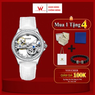  ĐỒNG HỒ NỮ OLEVS LỘ CƠ AUTOMATIC CAO CẤP CHÍNH HÃNG PHONG CÁCH THỂ THAO CÁ TÍNH CHỐNG NƯỚC 3ATM 