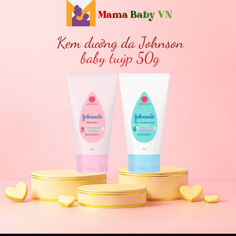 Kem dưỡng da Johnson baby tuýp 50g. Jonson giúp bôi nẻ, dưỡng ẩm an toàn cho bé (Hàng chính hãng)