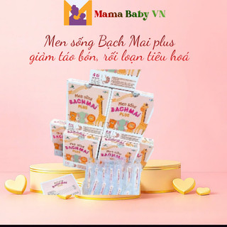  Men sống Bạch Mai plus mẫu mới - giảm táo bón rối loạn tiêu hoá cho bé 