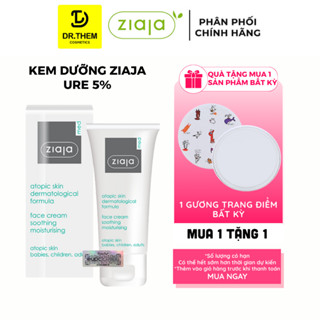  Kem Dưỡng Ziaja Med 5% Ure Dịu Nhẹ Dưỡng Ẩm 50ml Atopic Skin Dermatological Formula Atopy Urê - Dr Thêm 