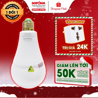  Bóng Đèn LED Tiết Kiệm Điện SOPOKA BT20W Tròn Ánh Sáng Trắng An Toàn Bảo Hành 2 Năm 