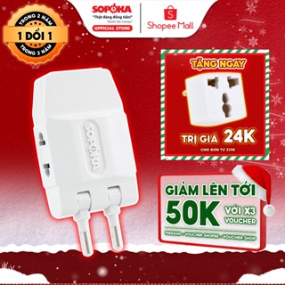  Ổ Chia Điện Thông Minh SOPOKA Q3T-Q5T Chống Tuột Phích Thiết Kế Xoay 180 Độ Nhiều Lỗ Cắm Bảo Hành 2 Năm 
