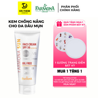  Kem Chống Nắng Farmona Sun Face Cream Oil Free Spf50 Cho Da Dầu Mụn 50ml Không Chứa Dầu Cho Da Mặt spf 50- Dr Thêm 