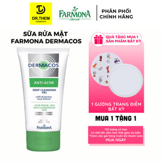  DERMACOS Sữa Rửa Mặt Farmona Dermacos Anti Acne Deep Cleansing Gel 150ml,Sạch Sâu Ngừa Mụn Cho Da Dầu-Dr Thêm 