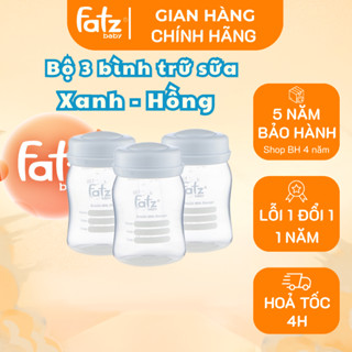  Fatz Baby - Bình trữ sữa 150ml  Hộp 3 bình  Kích thước: 18,2 x 10,2 x 6,5 cm 