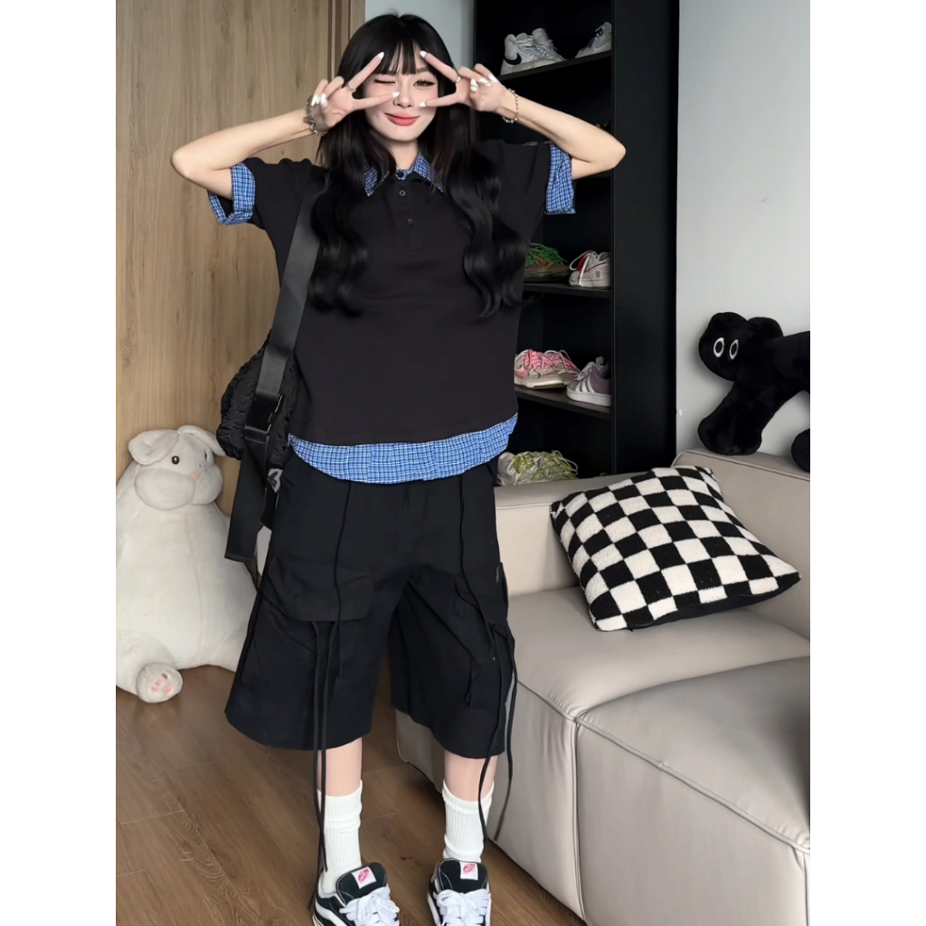 Áo Polo Phối Sơ Mi SAIGONESE Áo Tay Ngắn Form Boxy Unisex Nam Nữ - SM02SG | BigBuy360 - bigbuy360.vn