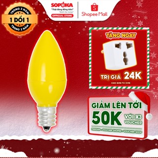  2 Bóng Đèn LED Quả Nhót SOPOKA Bốn Màu Theo Phong Thủy Bảo Hành 2 Năm 