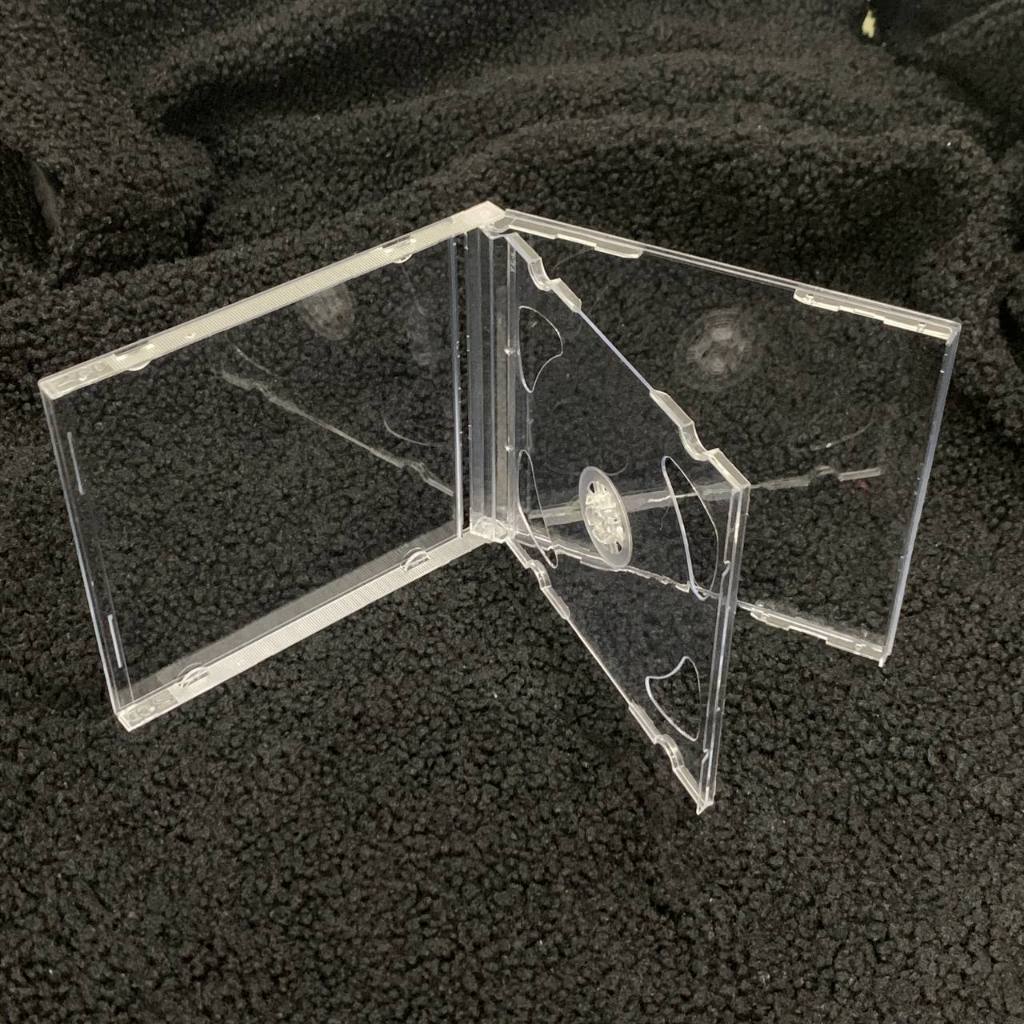 Vỏ Đôi Đựng Đĩa CD Trong Suốt Nhựa Cứng Bảo Vệ Album Kpop DVD Blu-ray