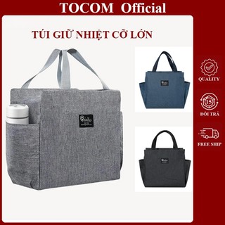  Túi Đựng Hộp Cơm TOCOM LUG Giữ Nhiệt Cỡ Lớn Cao Cấp 3 Lớp Đựng Hộp Cơm Trưa Văn Phòng 