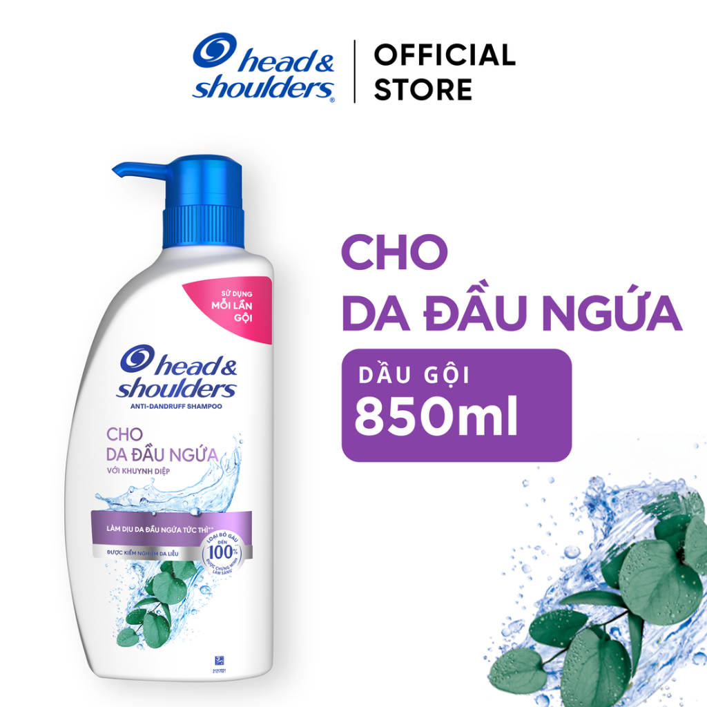 [HEAD & SHOULDERS .] Dầu Gội HEAD & SHOULDERS Giảm Ngứa Da Đầu Chai 850ML