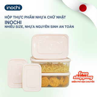  Hộp nhựa thực phẩm CHỮ NHẬT Inochi Hokkaido 500ml-750ml-1000ml-1500ml-2000ml-2500ml an toàn sức khỏe 