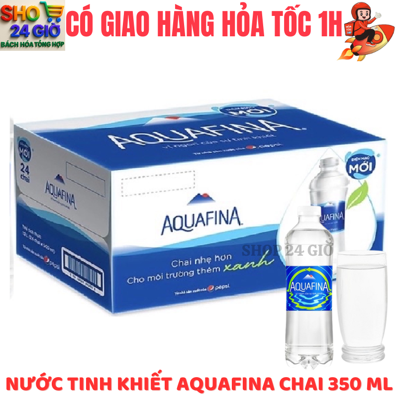 Nước Suối Aquafina 1 thùng 24 Chai 355ml