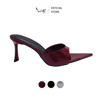  LOVIIECORNER DÉP CAO GÓT NỮ MŨI NHỌN - GUỐC MULES GÓT KIỂU 7 PHÂN THỜI TRANG BASICS - DD241228 