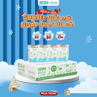  Sữa tươi UHT Đà Lạt True Milk VPMilk ít đường hộp 110ml  thùng 48 hộp  