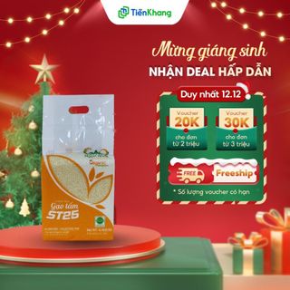  Gạo Tấm ST25 - Túi  2kg  - Gạo tấm hữu cơ 6 tháng - Cơm mềm xốp thơm ngon đặc trưng của gạo ST25 