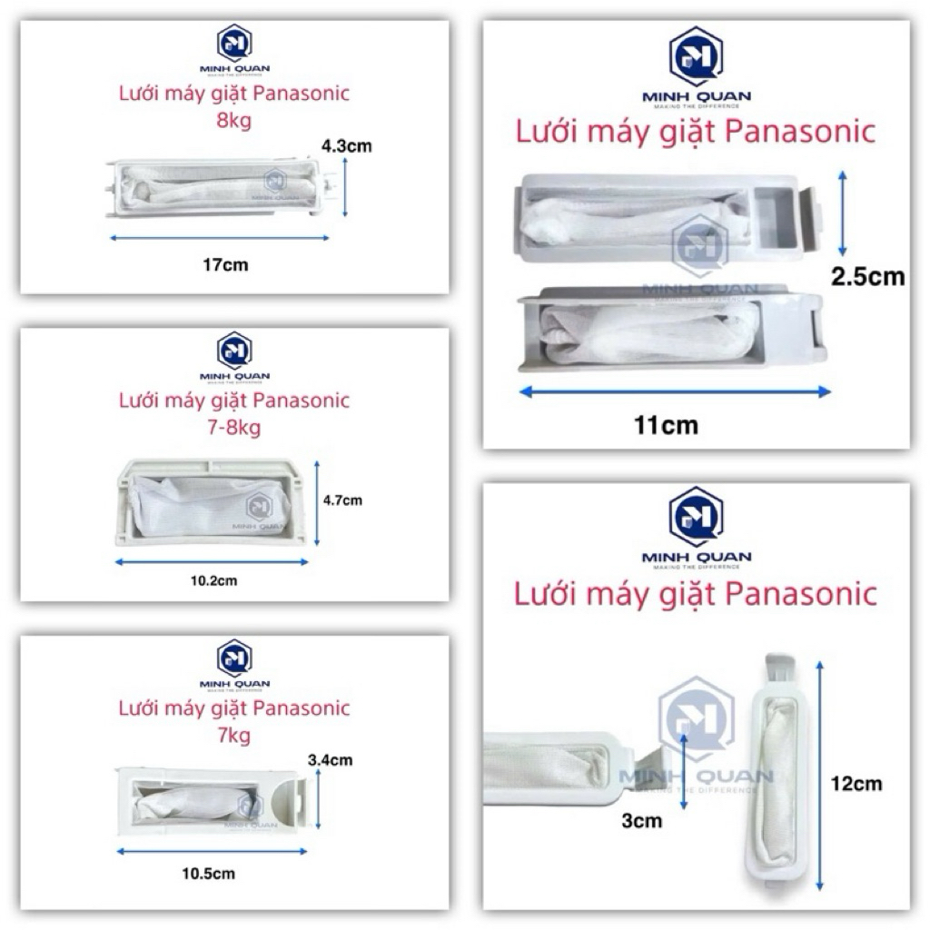 Gợi ý các mẫu túi lọc máy giặt Panasonic 7kg chất lượng