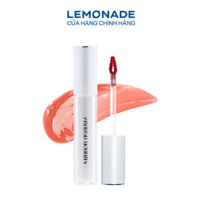 Son tint bóng không dính bền màu Lemonade Mirror Mirror Water Tint 4g- 01.Pure Sunshine