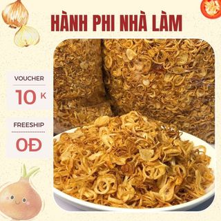 1KG Hành Phi Tự Làm 100% Hành Tím Tươi – Không Phụ Gia, Không Chất Bảo Quản, Thơm Giòn