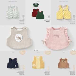  NOUS Party Áo Khoác Gile Nous Cho Bé Trai Và Bé Gái Chất liệu Choux- Chất Lông Mềm Size Từ 6M Đến 24M Mẫu Mới 
