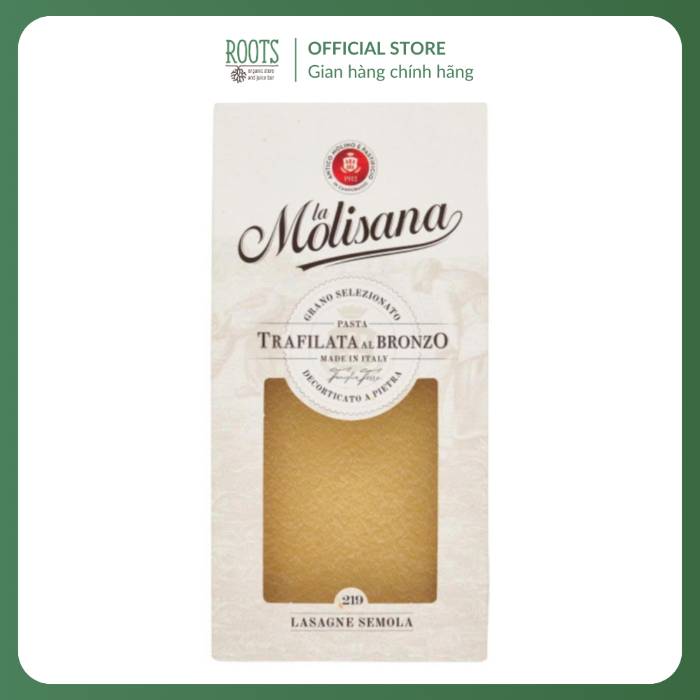 (Ship hỏa tốc) LA MOLISANA - Mì Lá Lasagna, Lasagne Semola, No. 219 (500g)