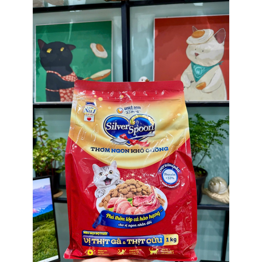 [Hỏa Tốc] Mua 1kg tặng 50g_Hạt SILVER SPOON cho mèo - Nhật Bản - Hỗ trợ tiêu hóa, giảm nôn trớ